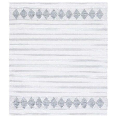 Safavieh 6 x 6 ft. Montauk Contemporary & Global Flat Weave Square Rug Aqua & Ivory MTK708J-6SQ